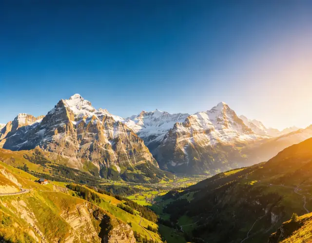 Swiss Alps pet travel photo